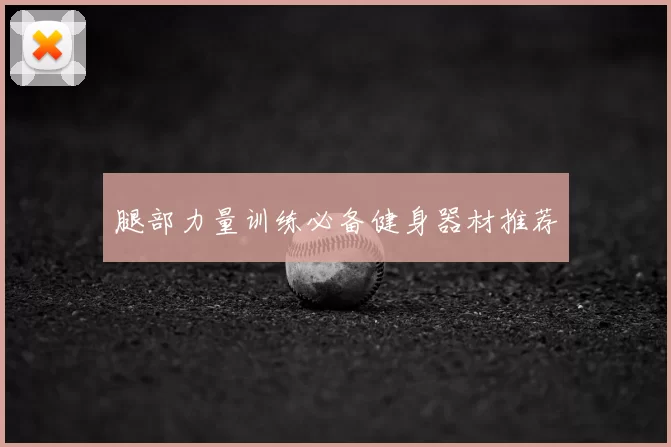 腿部力量训练必备健身器材推荐