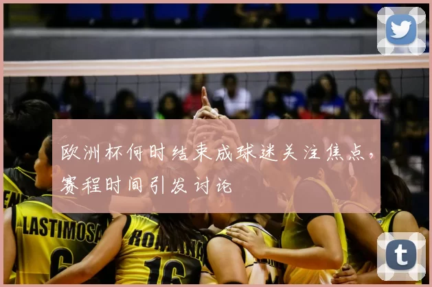 欧洲杯何时结束成球迷关注焦点,赛程时间引发讨论