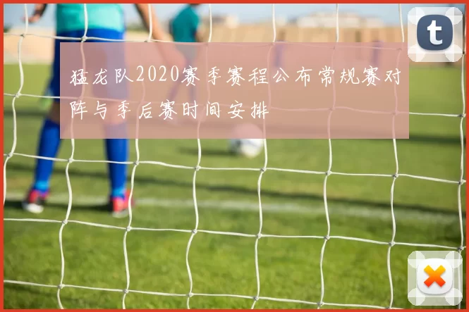 猛龙队2020赛季赛程公布常规赛对阵与季后赛时间安排